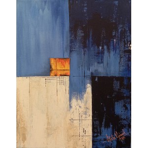 Aisha Mahmood, 18 x 24 Inch, Acrylic on Canvas, Abstract Painting, AC-AIMD-087